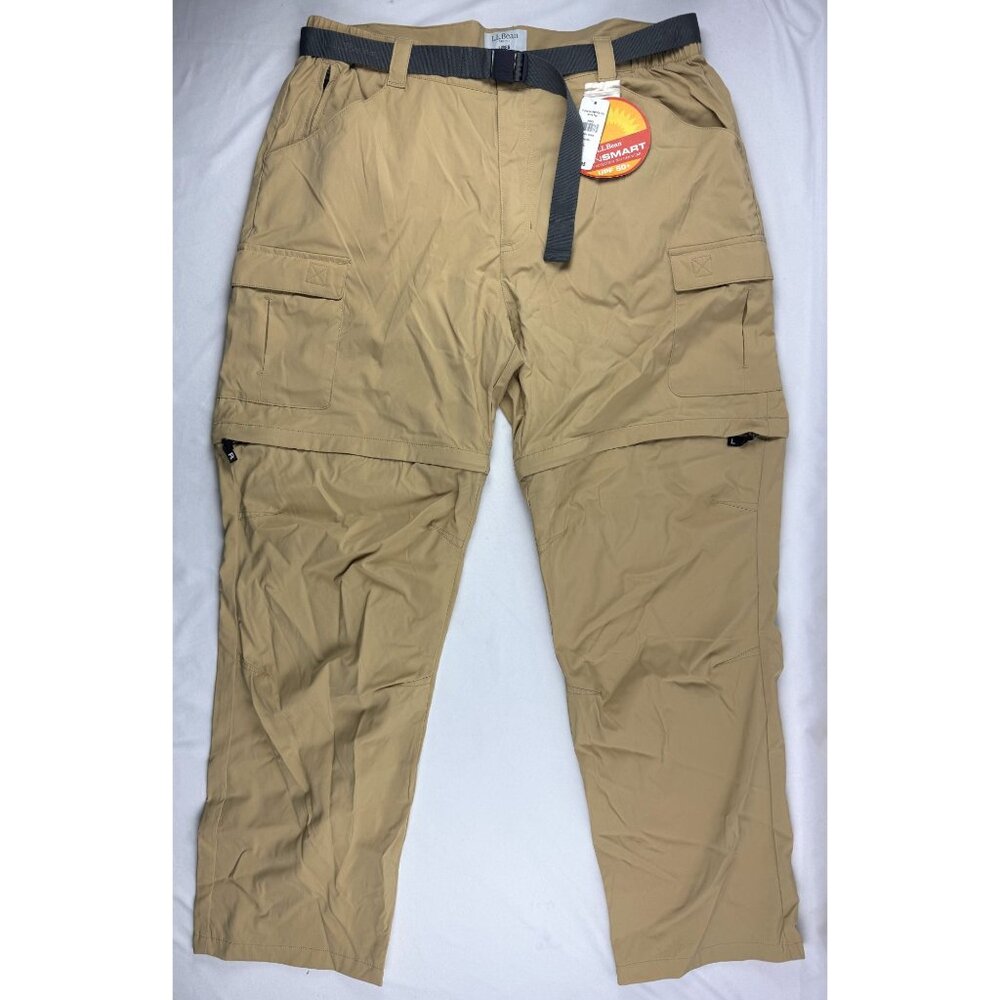 NWT L.L.Bean Men's Tropicwear Zip-Leg Pants Size L Convertible Zip Off Cargo Hik